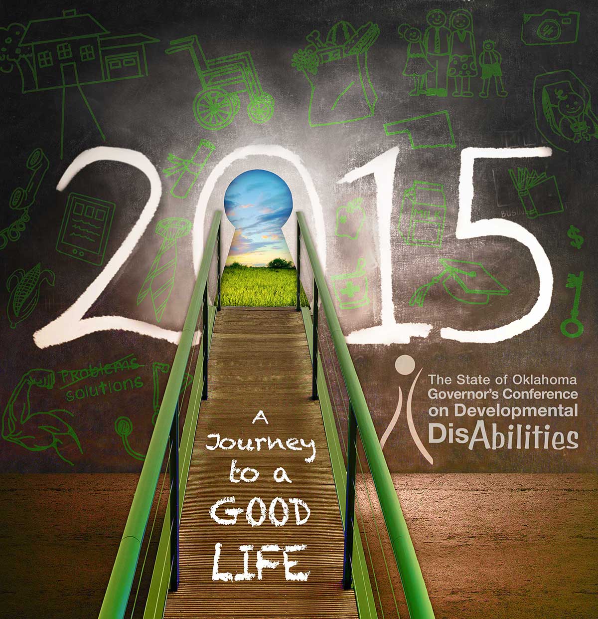 Graphic: Screenshot of conference website for OK Governor's Conference which expanded on the LIfeCourse/Good Life theme