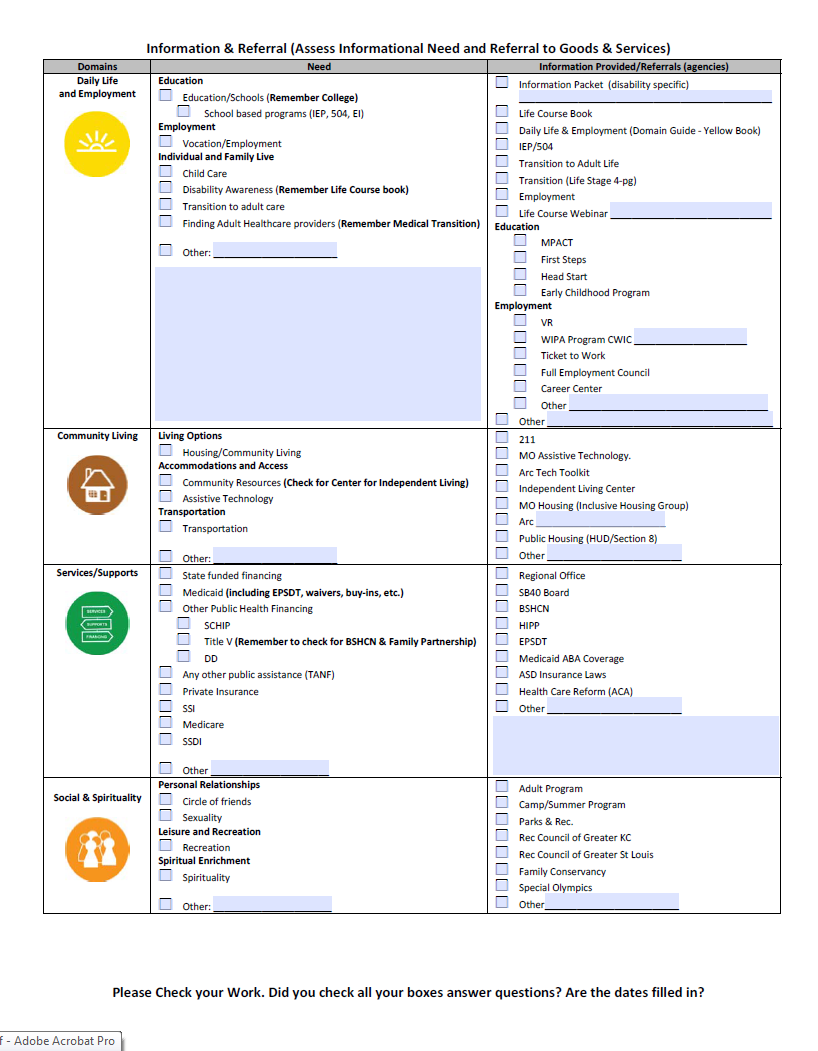 employment intake form